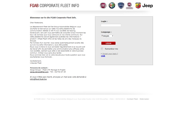 FGAB Corporate Fleet Info