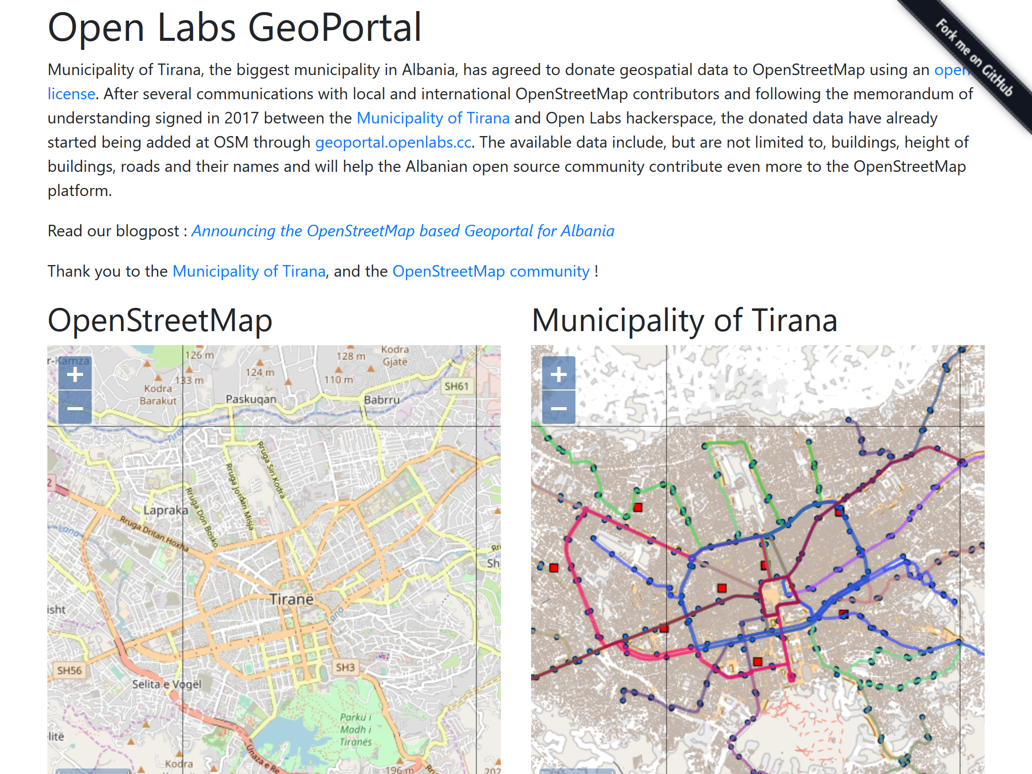 Open Labs Geoportal